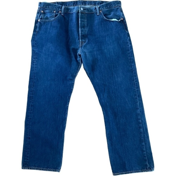 LEVIS 501 button fly men’s jeans size 42x30 - Picture 1 of 4